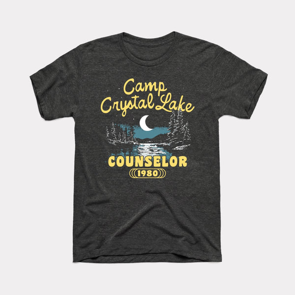 Camp Crystal Lake Counselor - Dark Grey Heather - Full Front