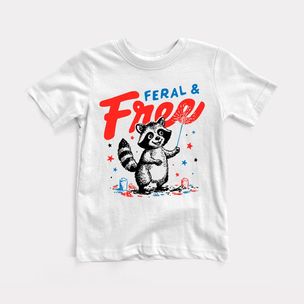 Feral And Free - White - Full Front