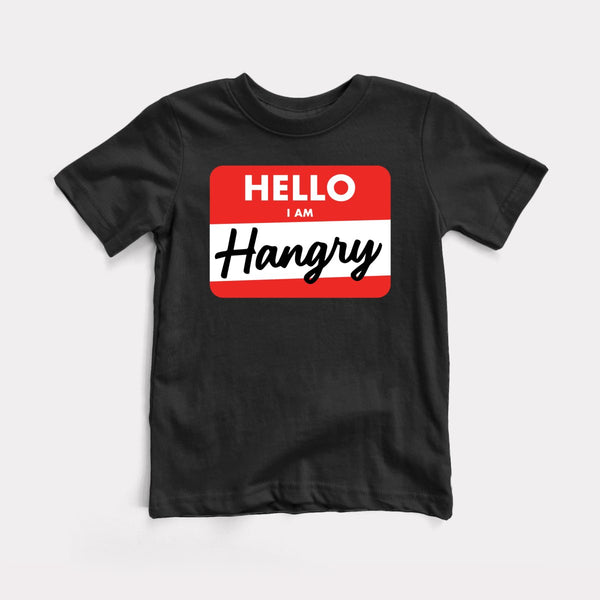 Hangry Tag - Black - Full Front