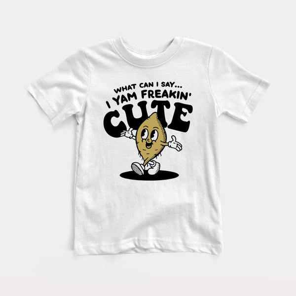 I Yam Freakin' Cute - White - Full Front