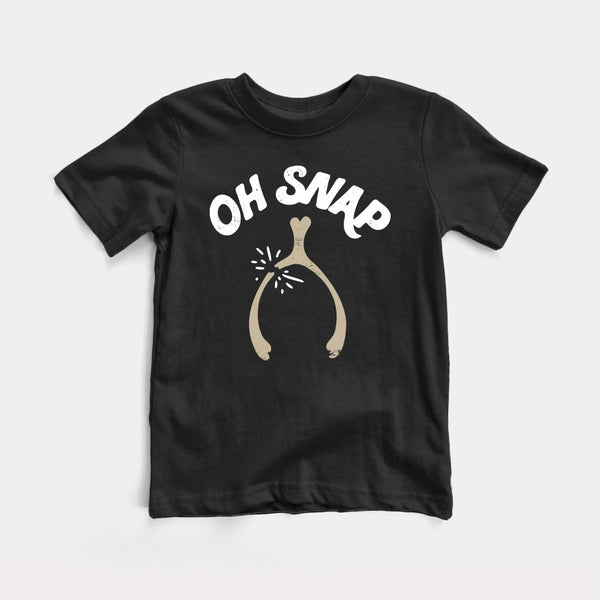 Oh Snap Wishbone - Black - Full Front