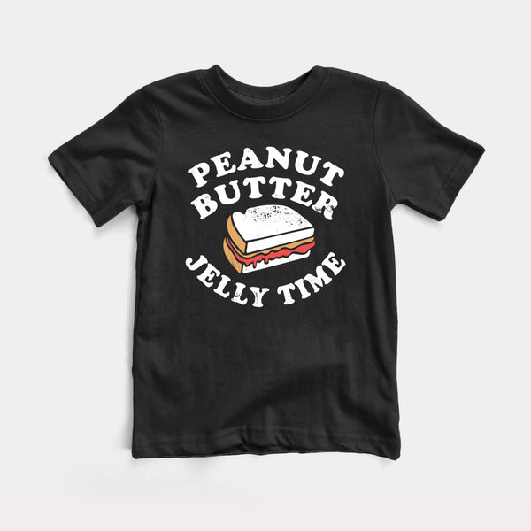 Peanut Butter Jelly Time - Black - Full Front