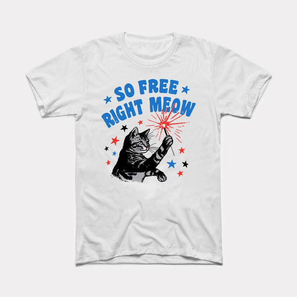 So Free Right Meow - White - Full Front