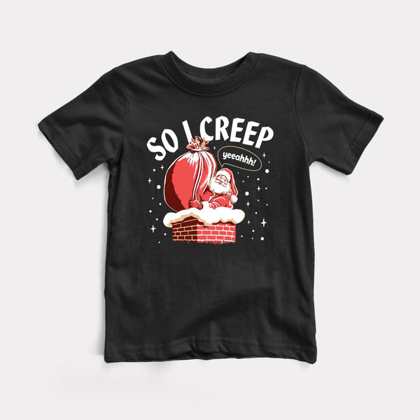 So I Creep Santa - Black - Full Front