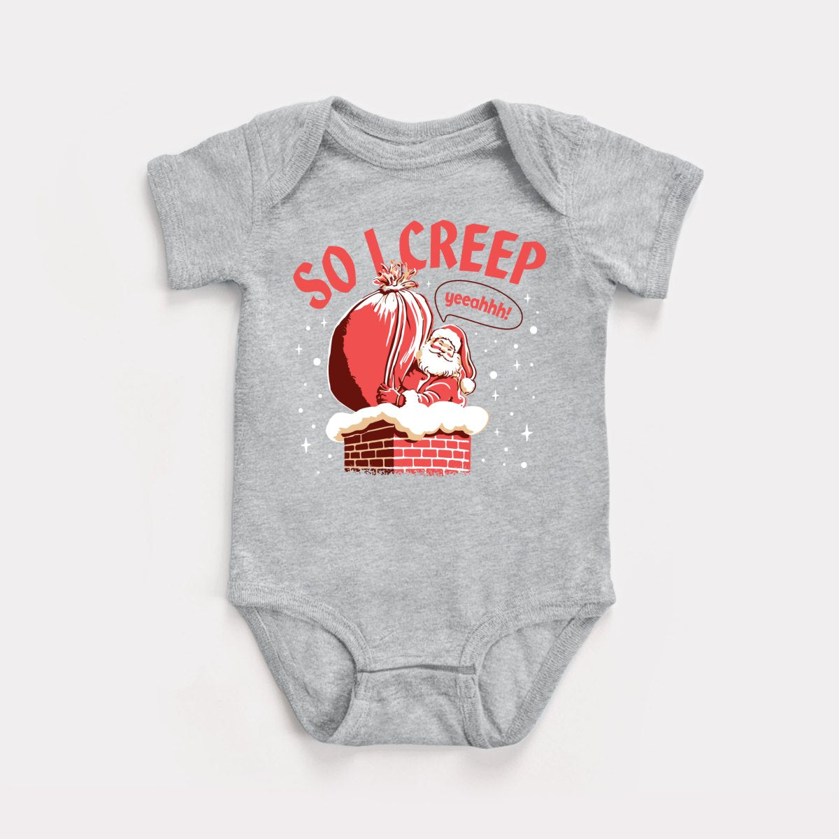 So I Creep Santa Baby Bodysuit