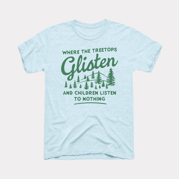 Where The Treetops Glisten - Heather Ice Blue - Full Front
