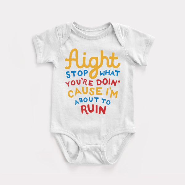 Aight Stop - White - Full Front