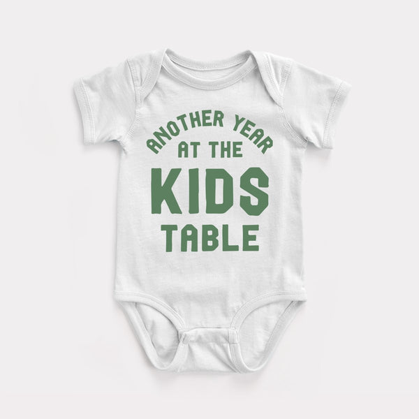 Another Year At The Kids Table - White - Full Front