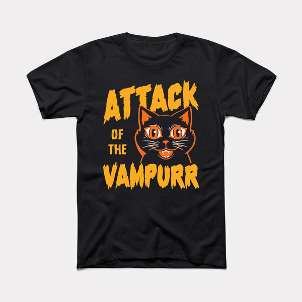 Attack of the Vampurr - Black - Full Front