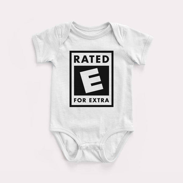 E For Extra Baby Bodysuit