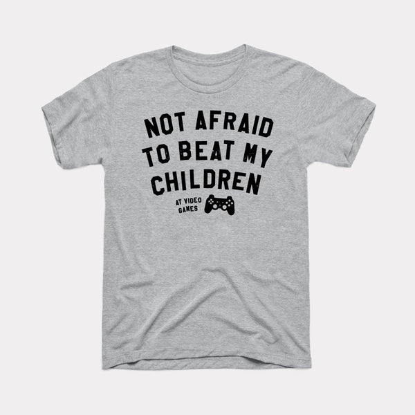 Beat My Children - Athletic Heather - Full Front