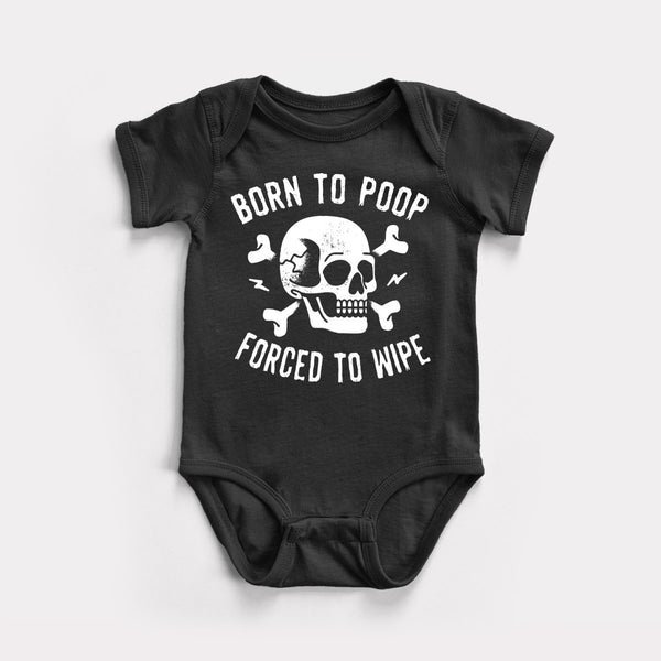 Born To Poop - Black - Full Front