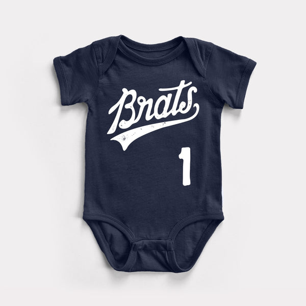 Brats Script - Navy - Full Front