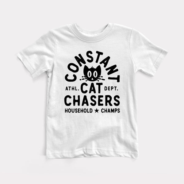 Constant Cat Chasers - White - Full Front