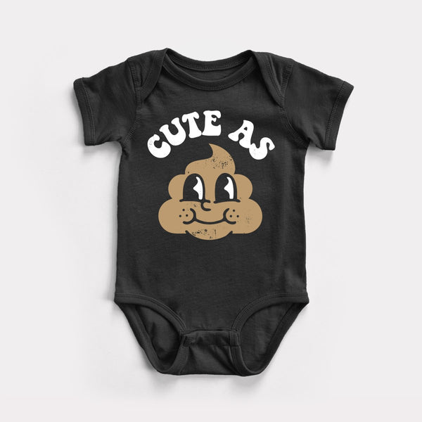 Cute As Shit - Black - Full Front