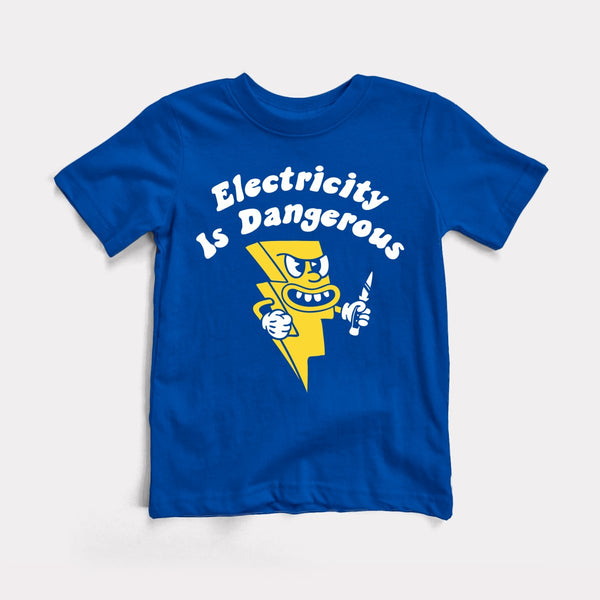 Electricity Is Dangerous - True Royal - Full Front