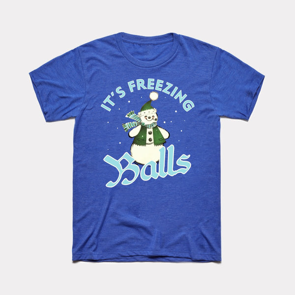It's Freezing Balls - Heather True Royal - Full Front
