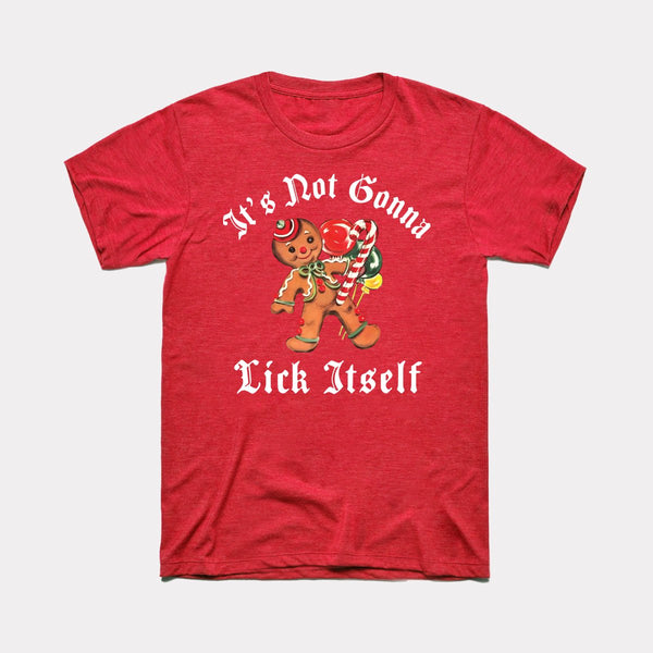 It's Not Gonna Lick Itself - Heather Red - Full Front
