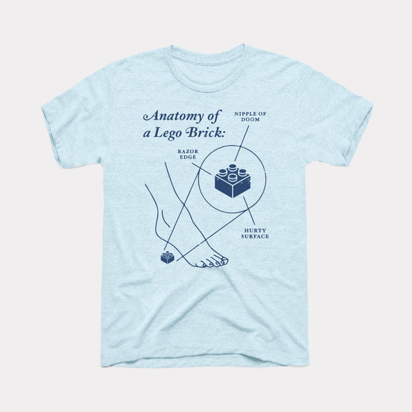 Lego Anatomy - Heather Ice Blue - Full Front