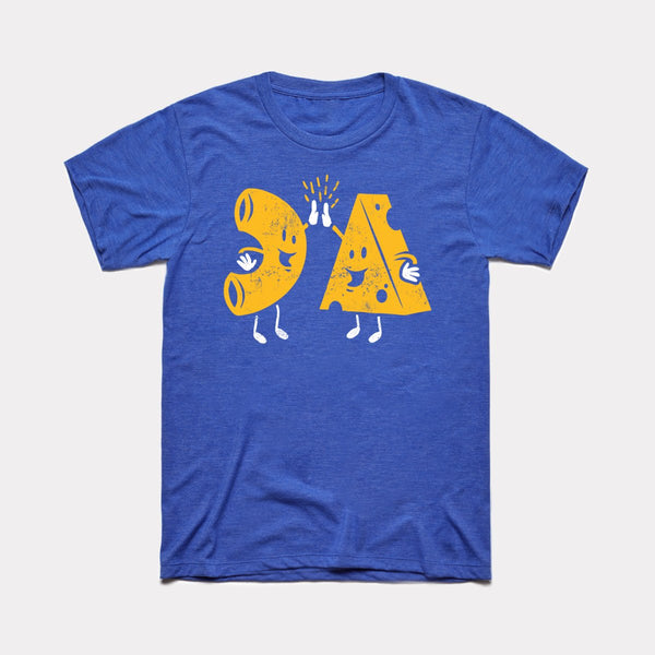 Mac And Cheese High Five - Heather True Royal - Full Front