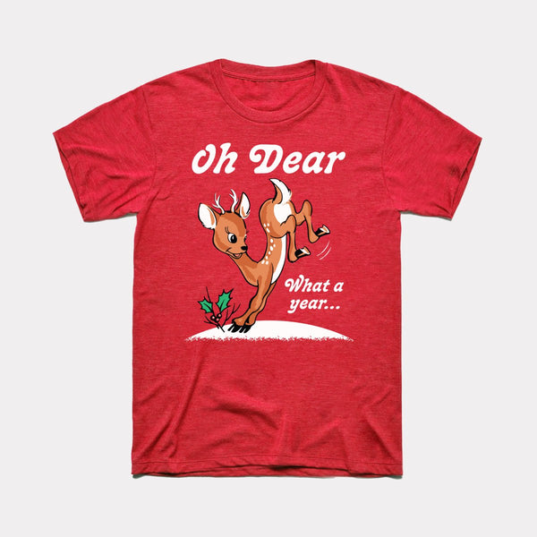Oh Dear What A Year - Heather Red - Full Front