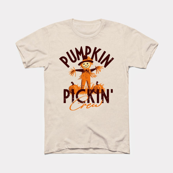 Pumpkin Pickin' Crew - Heather Dust - Full Front