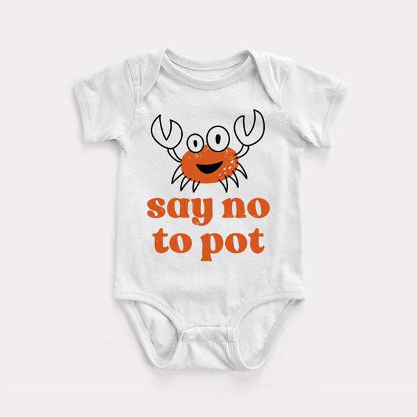 Say No To Pot - White - Full Front