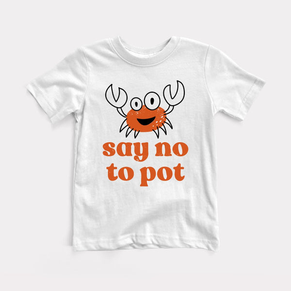Say No To Pot - White - Full Front