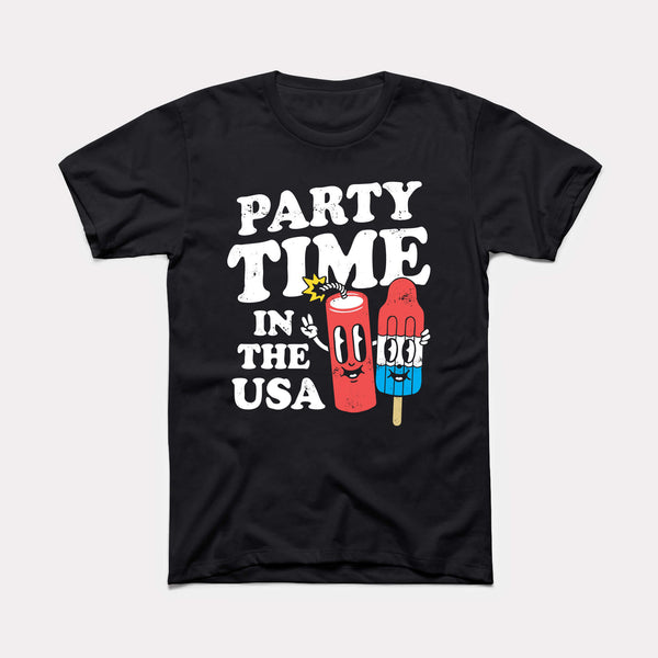 Party Time In The USA Adult Unisex Tee