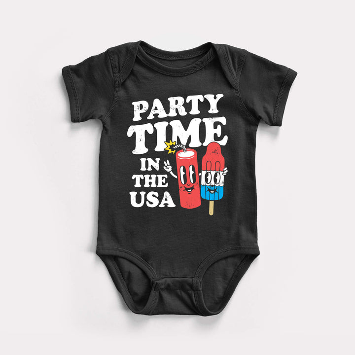 Party Time In The USA Baby Bodysuit