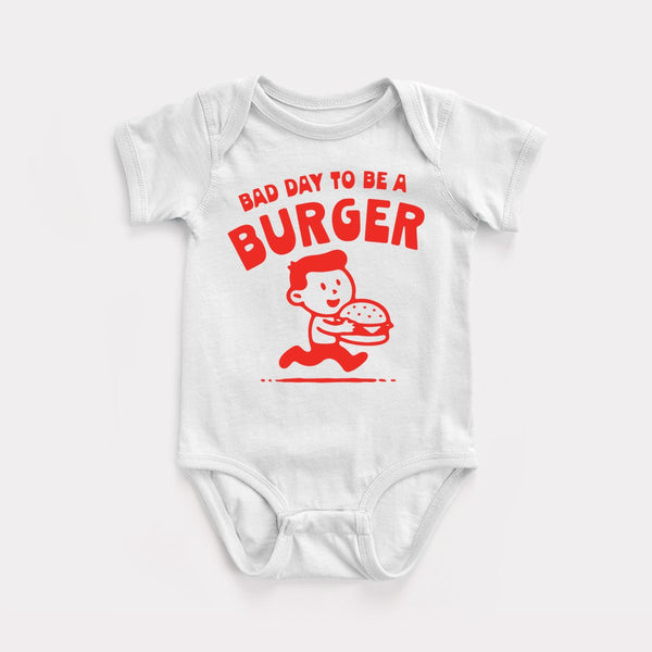 Bad Day To Be A Burger - White - Full Front