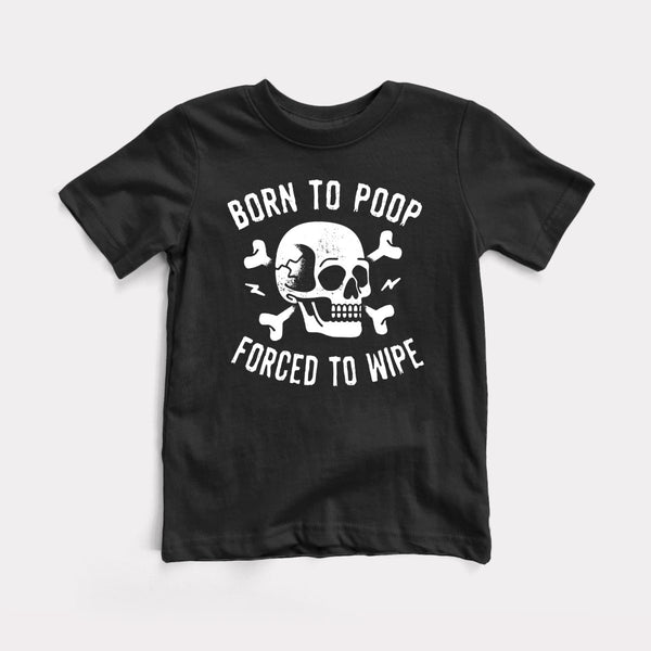 Born To Poop - Black - Full Front