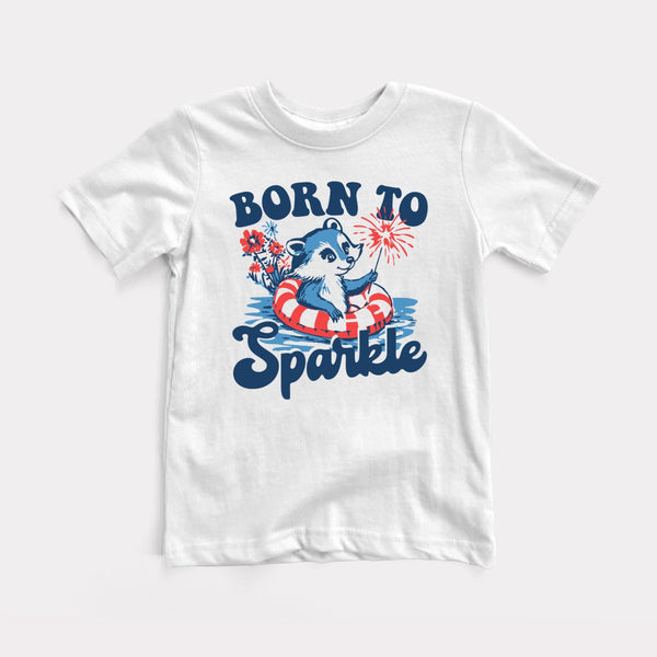 Born To Sparkle - White - Full Front