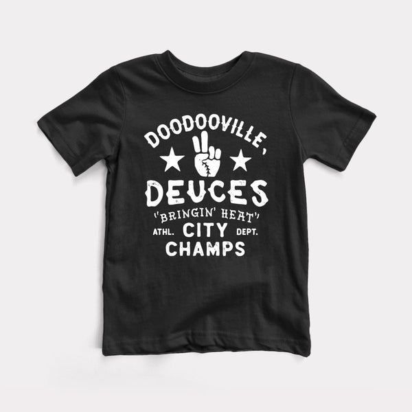 Doodooville Deuces - Black - Full Front