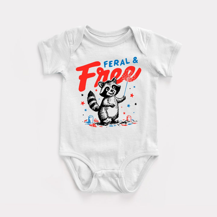 Feral And Free - Baby Bodysuit