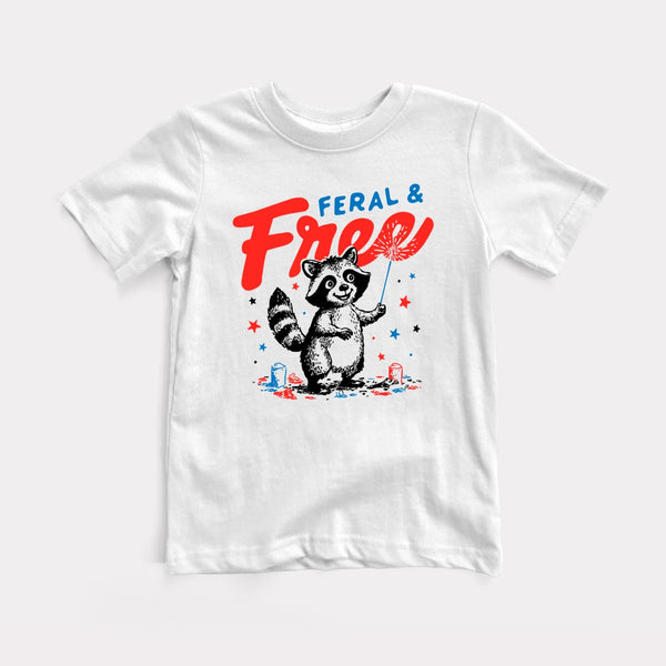 Feral And Free - White - Full Front