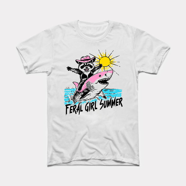 Feral Girl Summer - White - Full Front