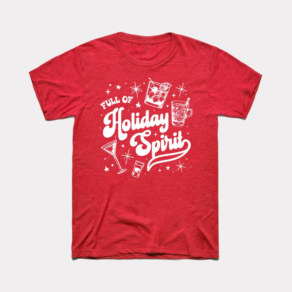 Full of Holiday Spirit - Heather Red - Full Front