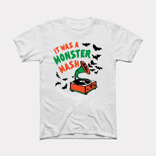 It Was A Monster Mash - White - Full Front