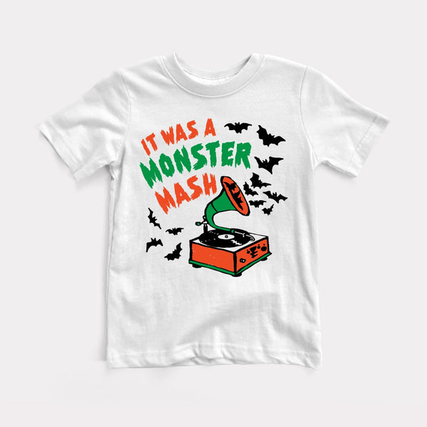 It Was A Monster Mash - White - Full Front