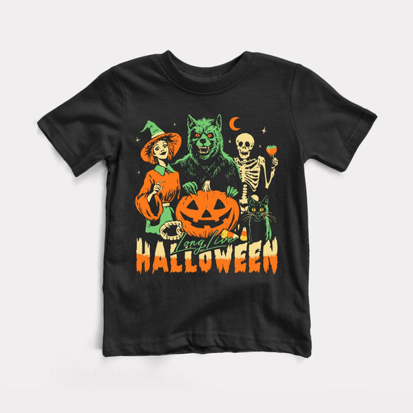 Long Live Halloween - Black - Full Front