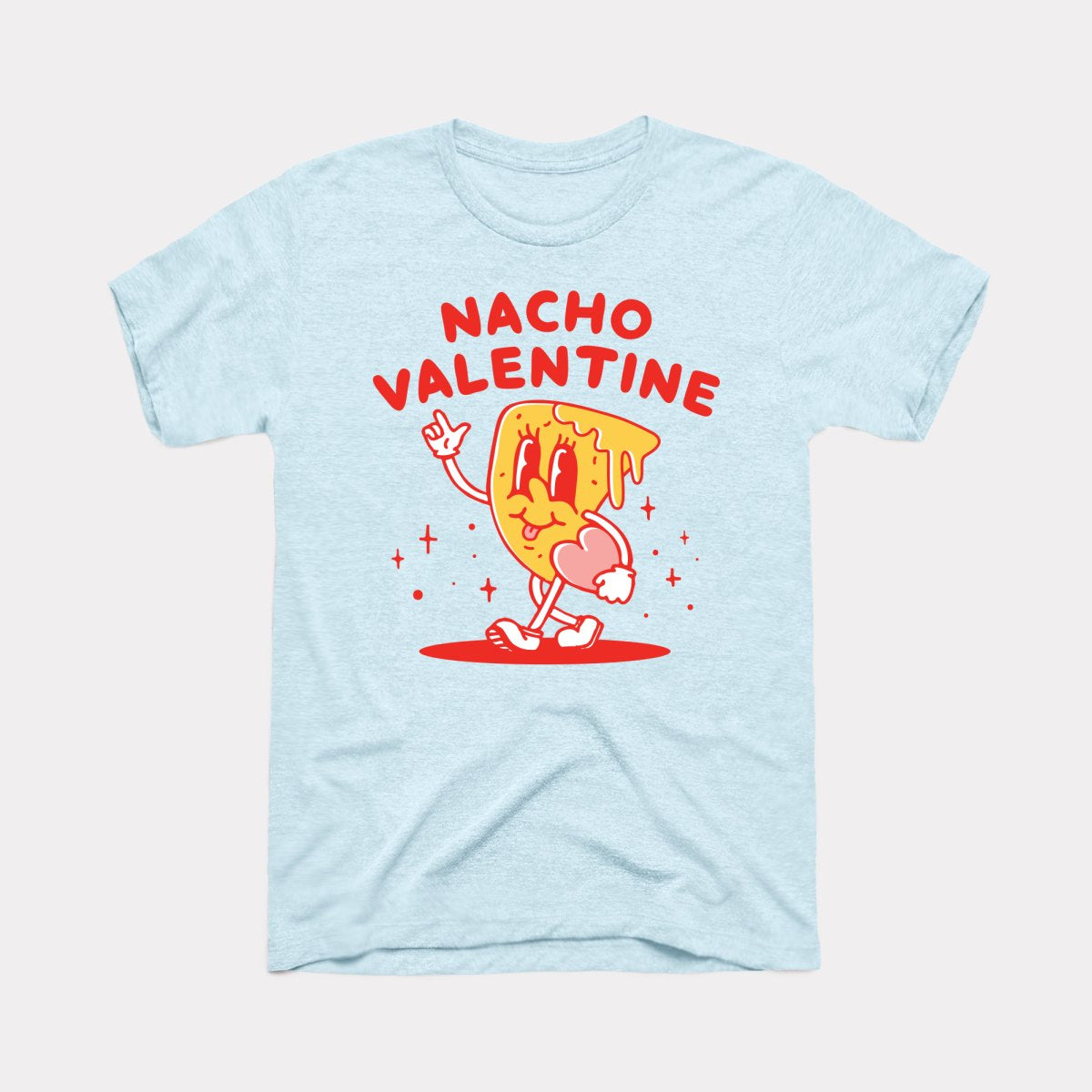 Valentines Day Nacho Love Heart Funny Pink Red Graphic Tee T-Shirt Valentines Day Nacho Love Heart Funny Pink Red Graphic Tee T-Shirt