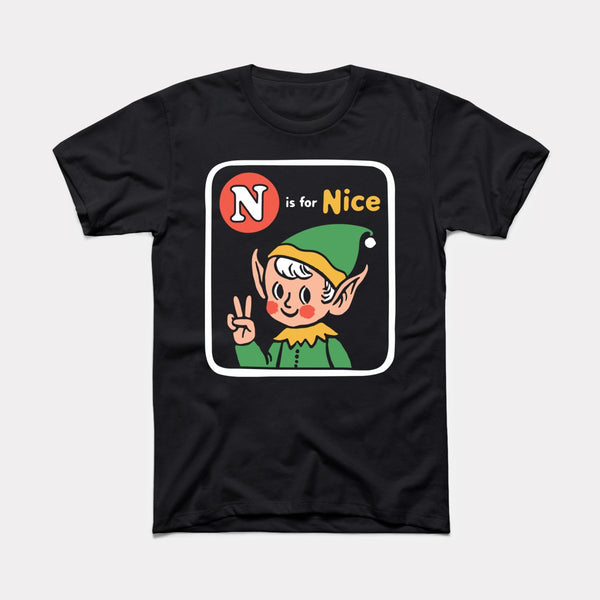 Nice Flashcard - Black - Full Front