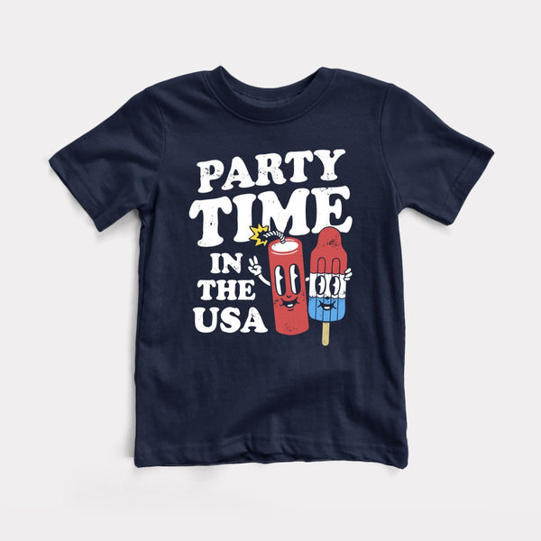 Party Time In The USA - Navy - Full Front