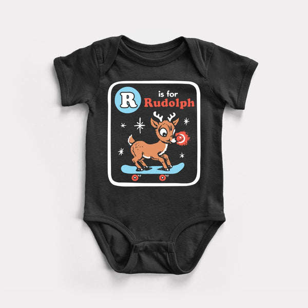 Rudolph Flashcard - Black - Full Front
