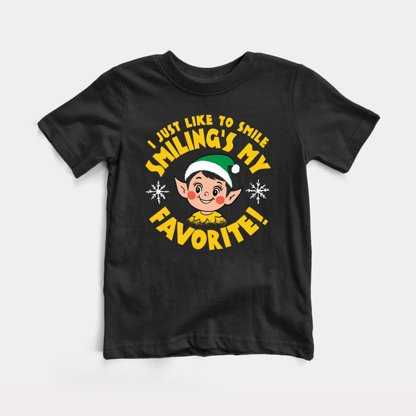 Smiling's My Favorite - Black - Full Front