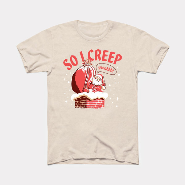 So I Creep Santa - Heather Dust - Full Front
