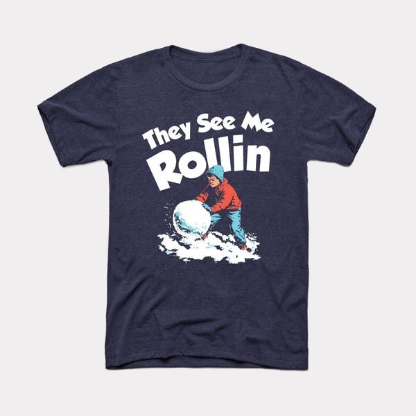 They See Me Rollin' Snowball - Heather Midnight Navy - Full Front