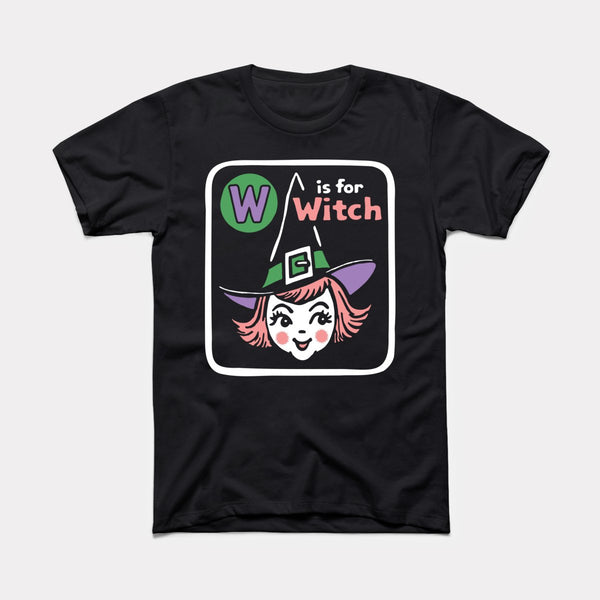 Witch Flashcard - Black - Full Front
