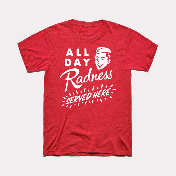 All Day Radness - Heather Red - Full Front